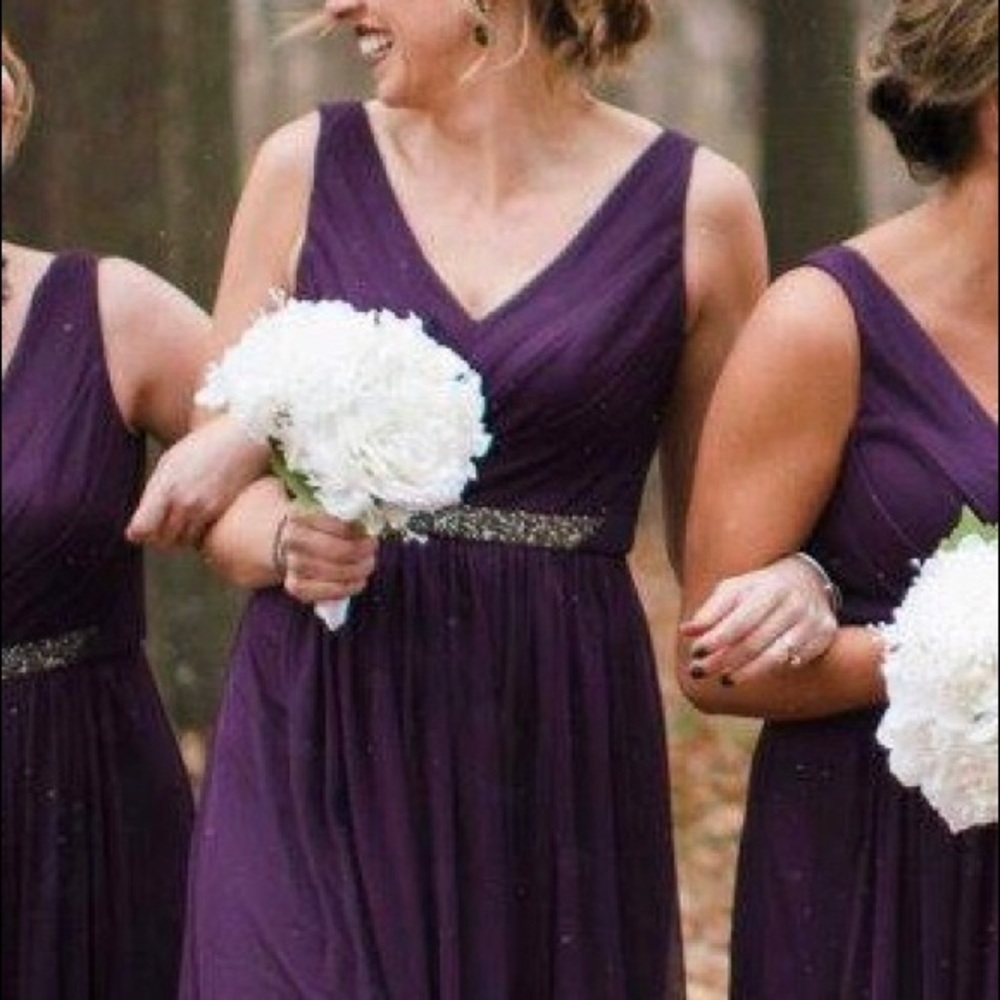 Plum bridesmaids dress